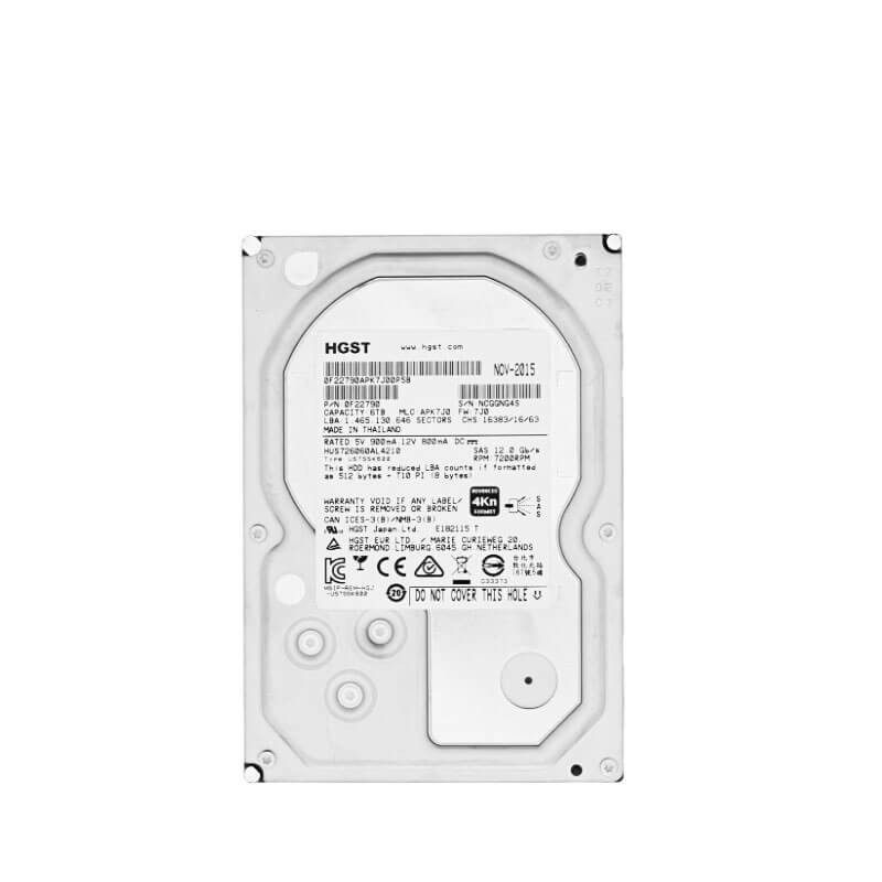 HDD HGST HUS726060AL4210 6TB SAS 12Gbps, 3.5 inci, 7.2K RPM, 128MB Cache