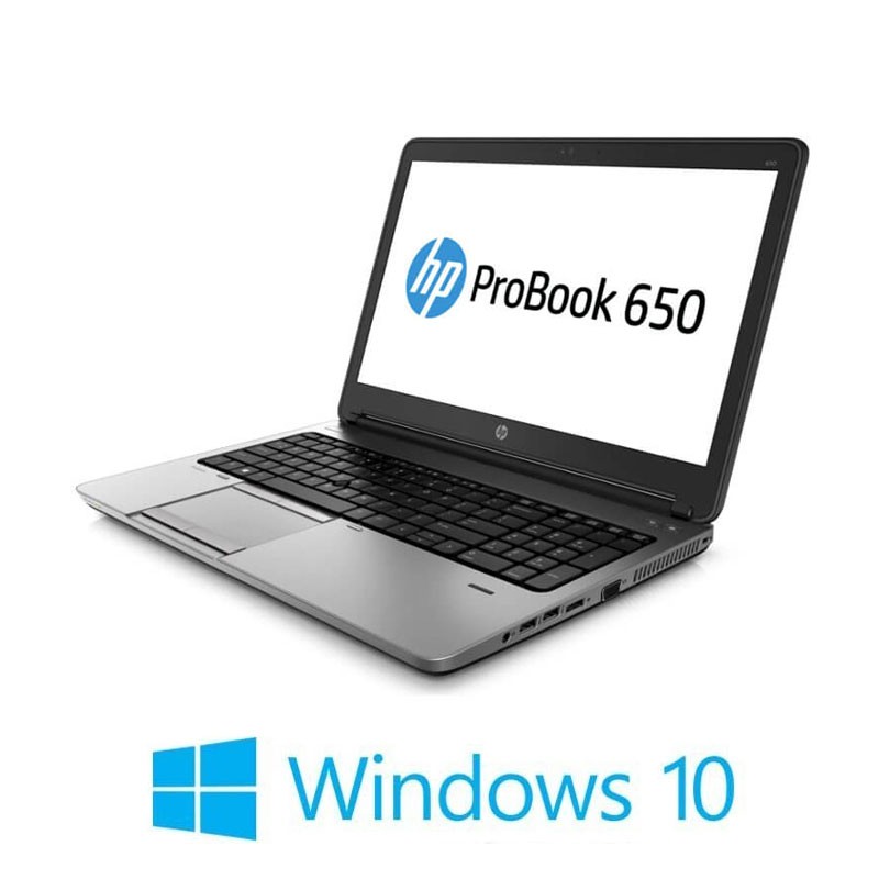 Laptopuri HP ProBook 650 G1, i5-4200M, 8GB DDR3, Display NOU Full HD, Win 10 Home