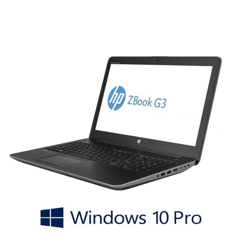 Laptopuri HP ZBook 15 G3, i7-6820HQ, SSD, Display NOU, Quadro M2000M, Win 10 Pro