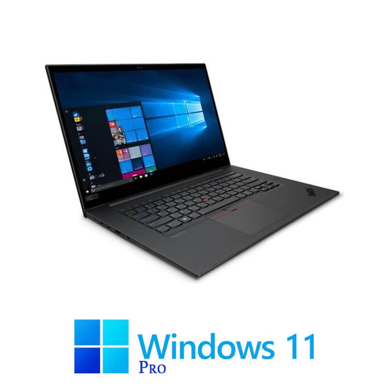 Laptopuri Lenovo P1 Gen 3, i7-10875H, SSD, Display NOU 4K, Quadro T1000, Win 11 Pro
