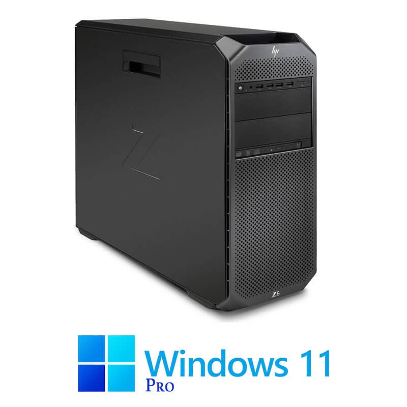 Statie grafica HP Z6 G4, 2 x Gold 6138 20-Core, 64GB DDR4, Quadro P2000, Win 11 Pro