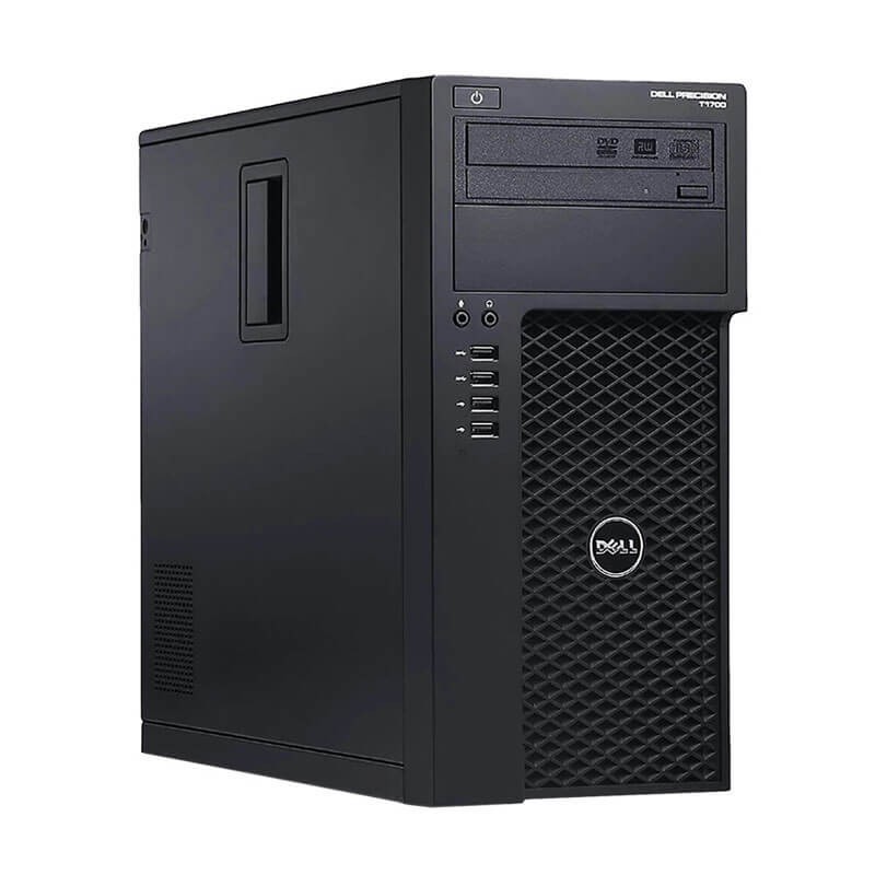 Statie grafica second hand Dell Precision T1700, Quad Core i7-4770, 8GB DDR3, 120GB SSD