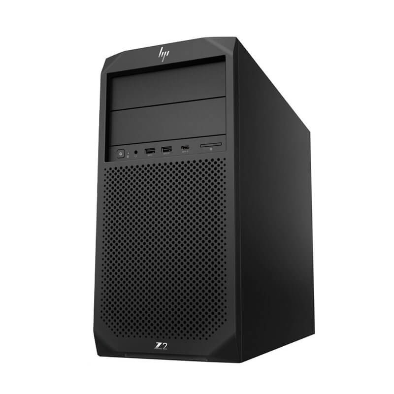 Statie grafica second hand HP Z2 G4 Tower, Xeon Quad Core E-2144G, 16GB DDR4, 512GB SSD